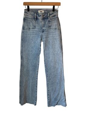 PAIGE Leenah Patch Pockets high rise wide-leg Jeans Women's Size 26 Festival